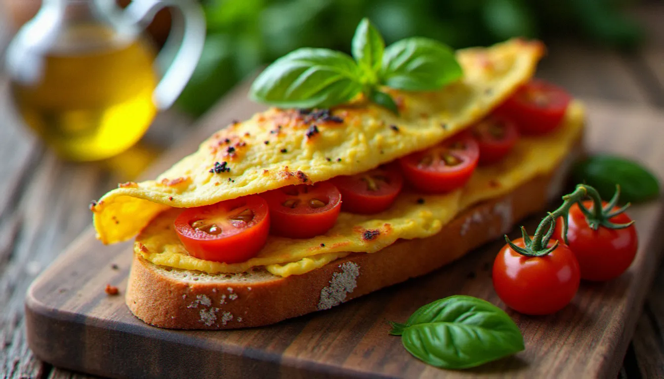 Bruschetta omelette : la recette italienne facile